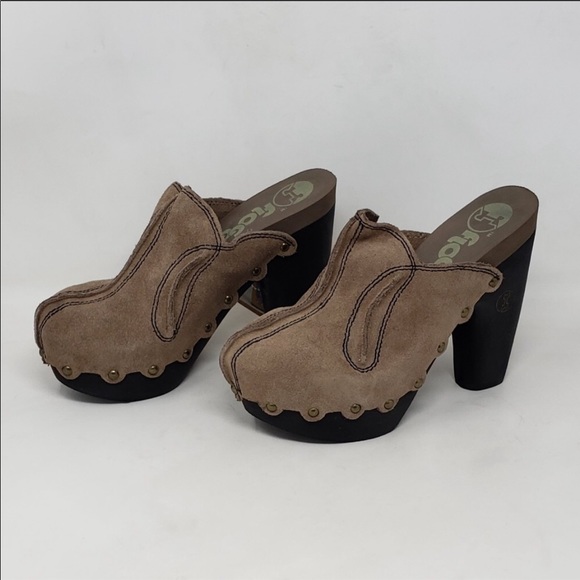 Floggs Diana Suede Clogs - Picture 7 of 7